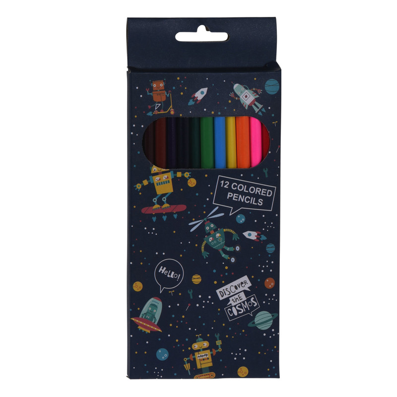 Kleurpotloden  robot - set van 12