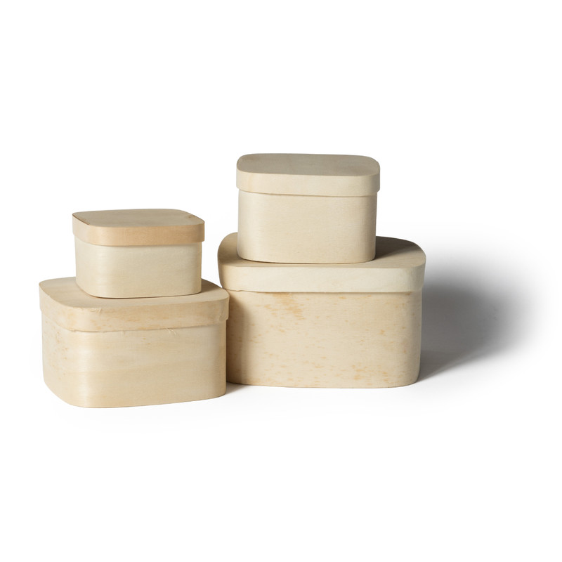 Doosje vierkant - 9.5x9.5x6 cm 