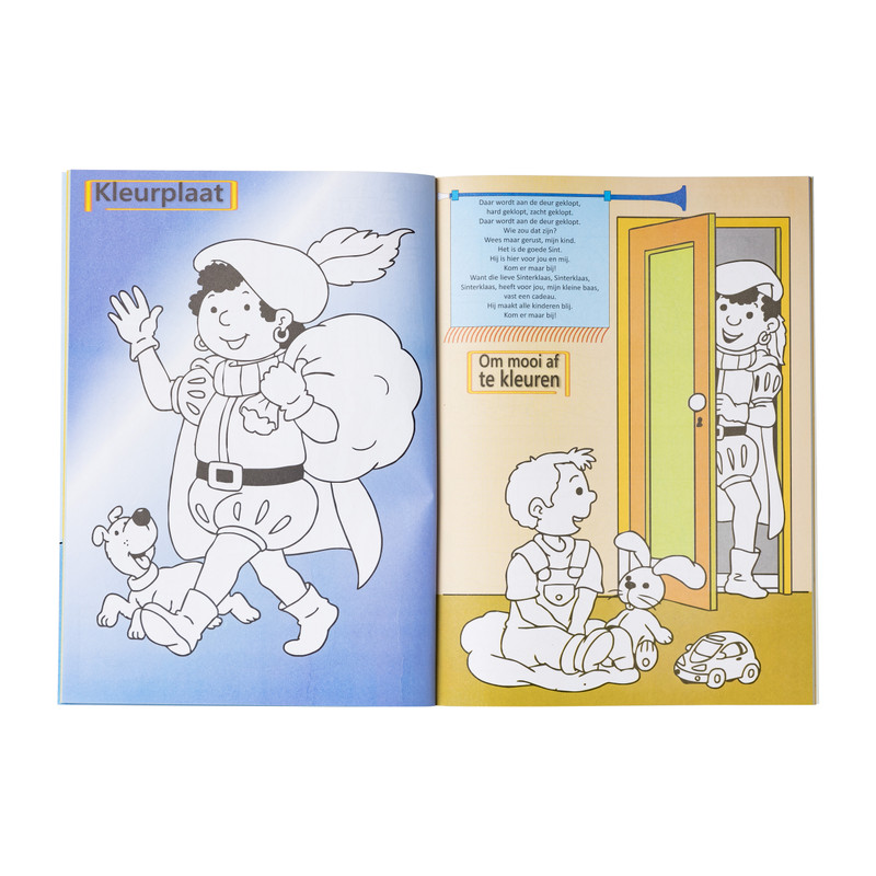 Kleur/speelboek sint 