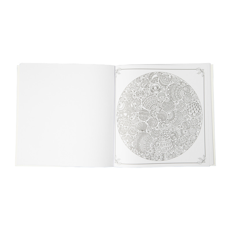 Kerst kleurboek volwassenen - 24x24 cm