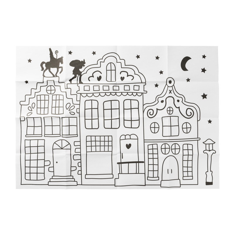 DIY sint - raamtekening 