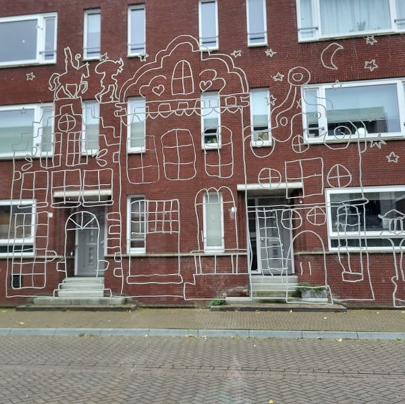 DIY sint - raamtekening 