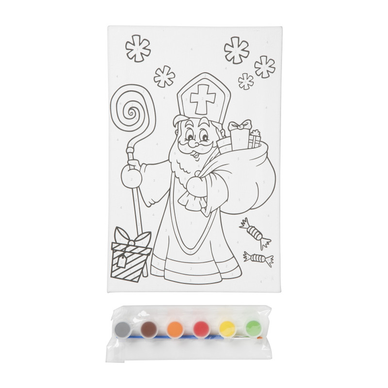 Sint schilderen op nummer - diverse varianten - 30x19.5 cm 