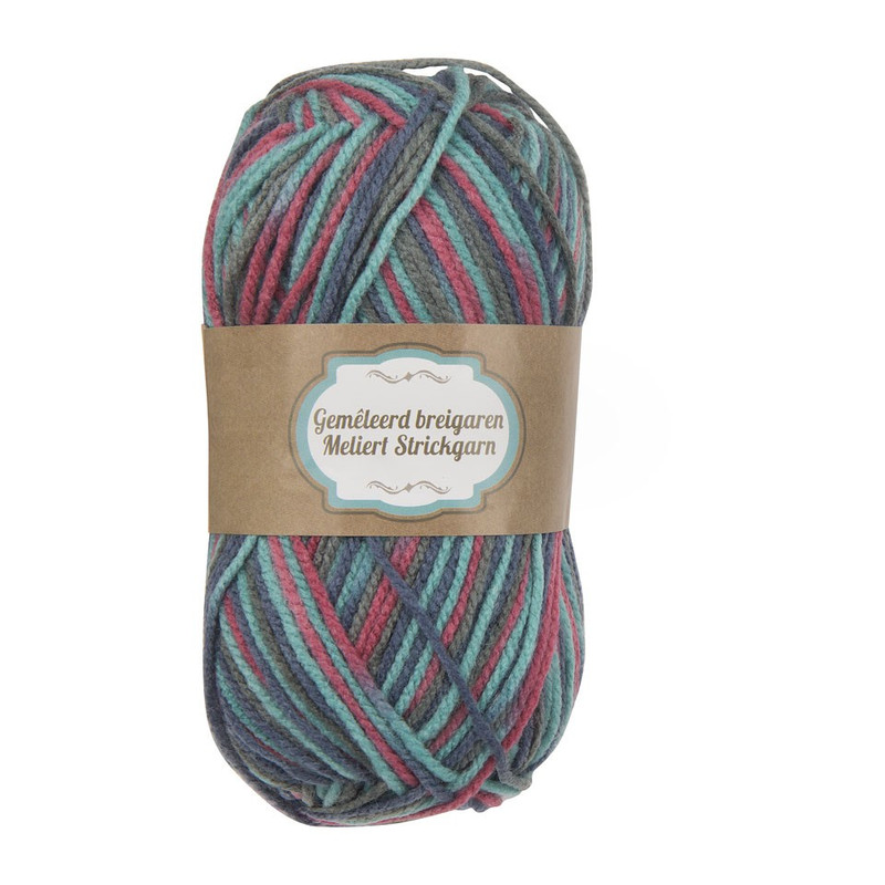 Garen multicolour grijs/blauw