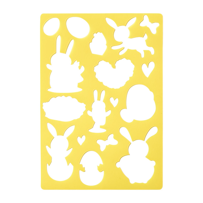 Tekensjabloon - pasen - 31,5x20x0,1 cm