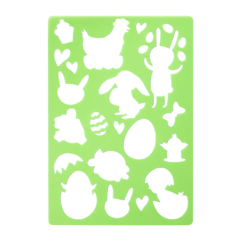 Tekensjabloon - pasen - 31,5x20x0,1 cm