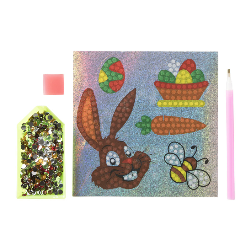 Grafix diamond painting stickers Pasen - diverse varianten - set van 5