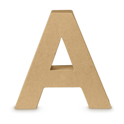Kartonnen letter A
