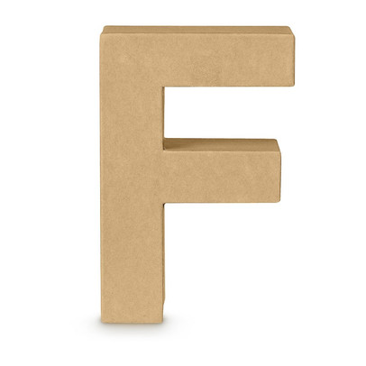 Kartonnen letter F