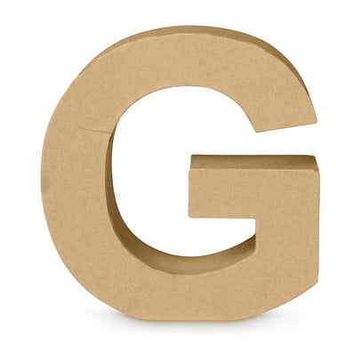 Kartonnen letter G