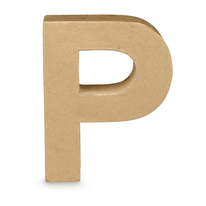 Kartonnen letter P