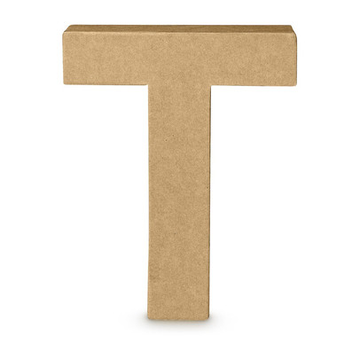 Kartonnen letter T