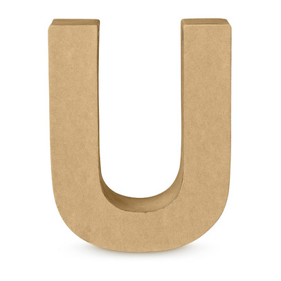 Kartonnen letter U