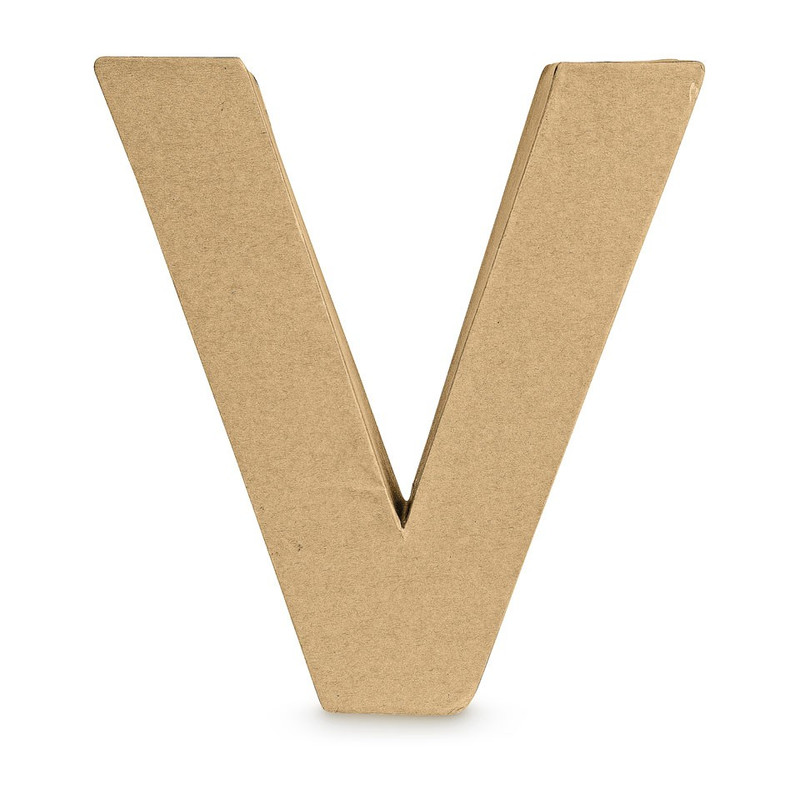 Kartonnen letter V