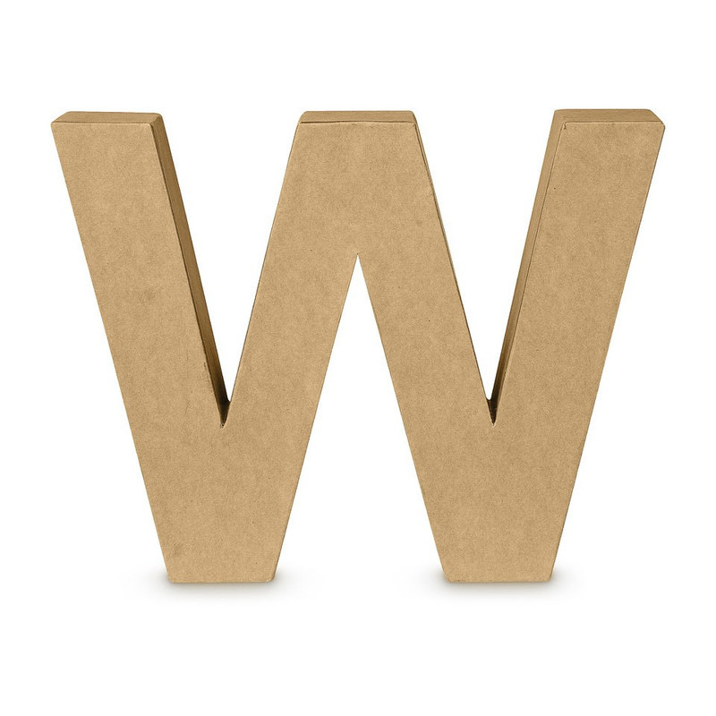 Kartonnen letter W