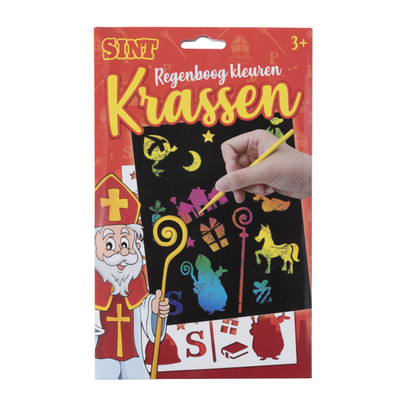 Sint kleurboek regenboog