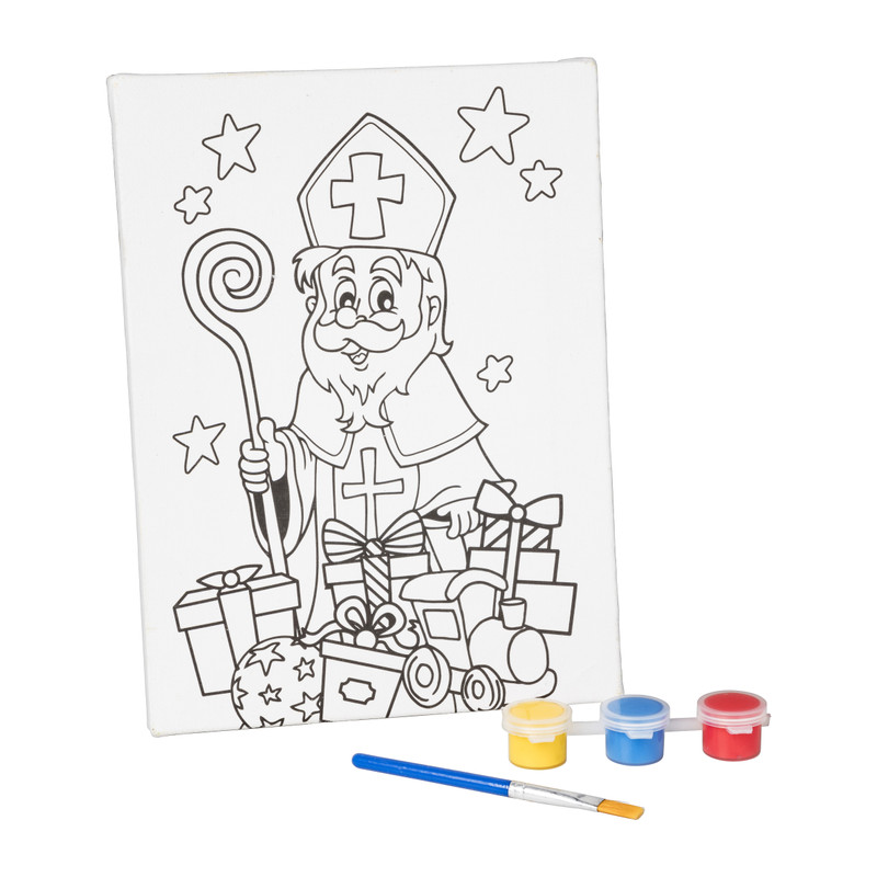 Canvas Sint - inclusief verf