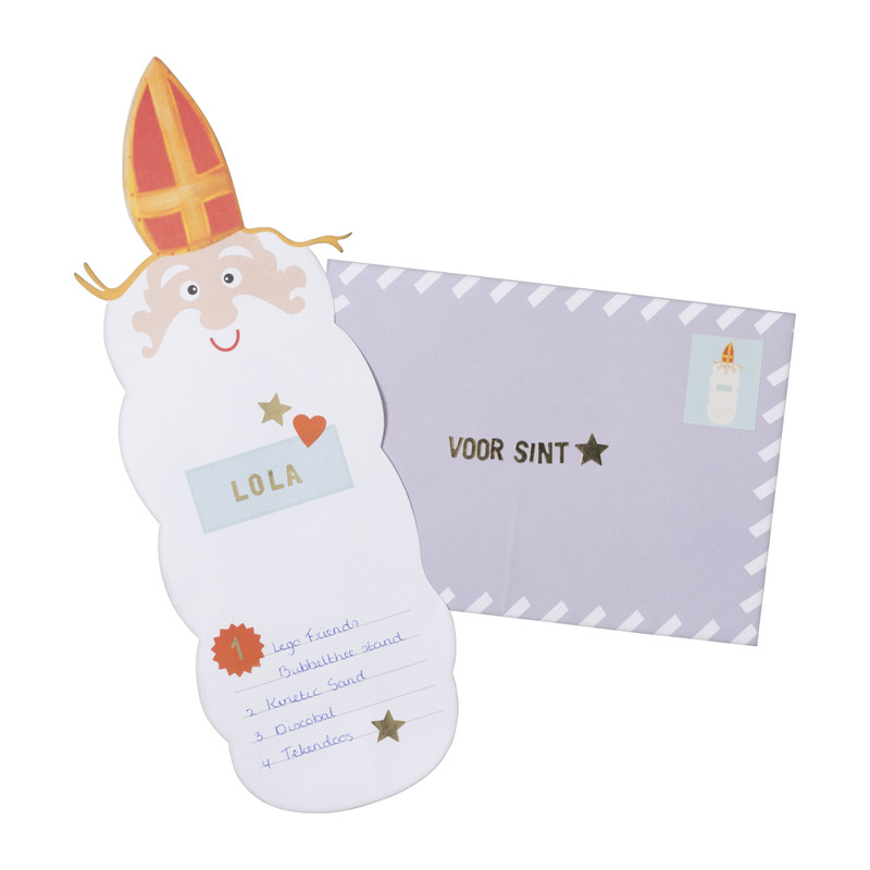 DIY verlanglijstje sint - 34x12.7 cm