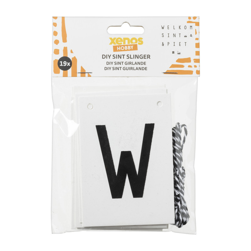 DIY guirlande sint - papier - 10.5x7.4 cm