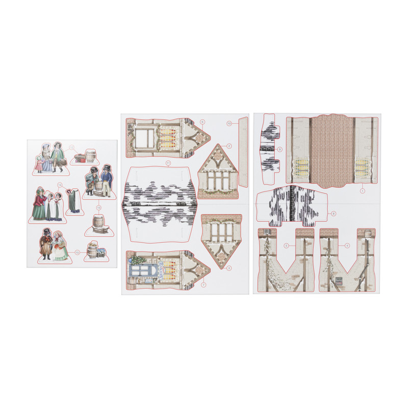 DIY kersthuisje bakery - karton