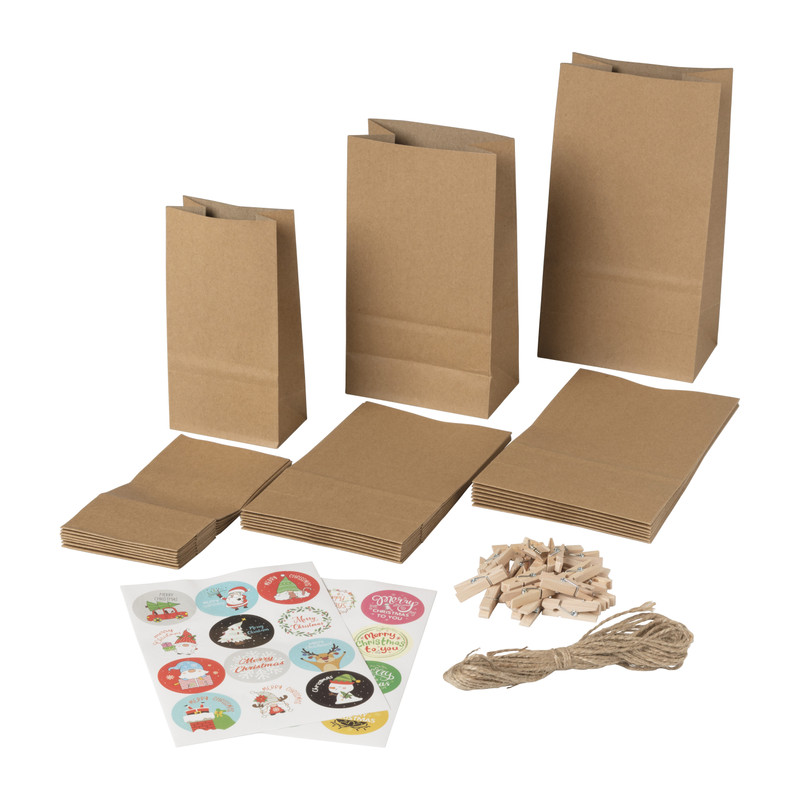 DIY adventskalender kerst - papier