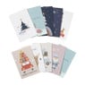 Kerstkaarten box kleur - set van 10
