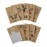 Kerstkaarten box kraft - set van 10 