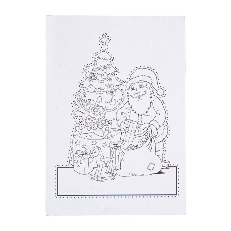 Kerst prikblok met prikpen - 12 prik- en kleurplaten