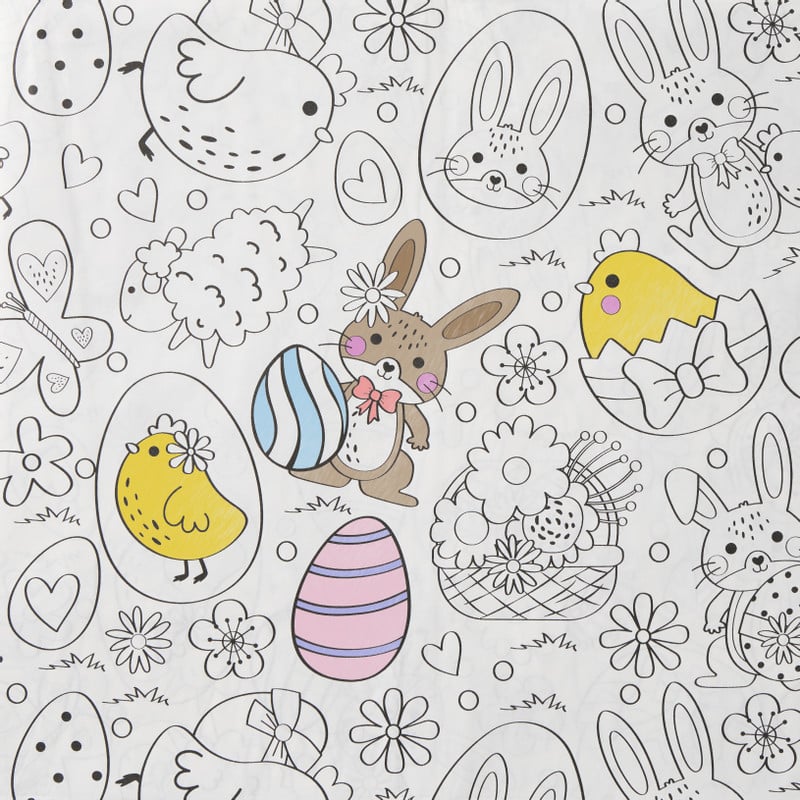 Inkleur tafelkleed Pasen - 138x220 cm