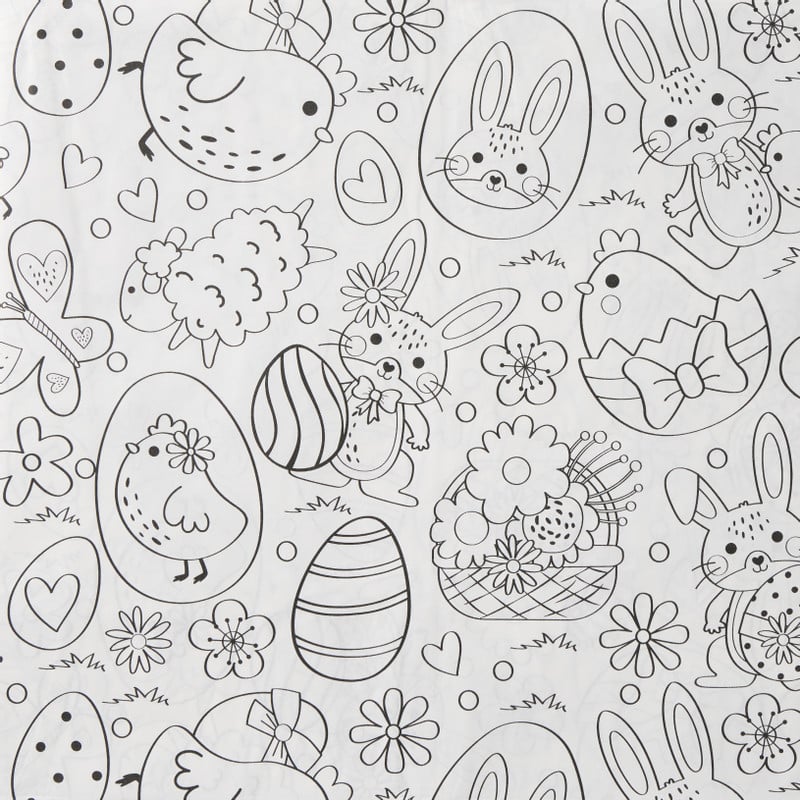 Inkleur tafelkleed Pasen - 138x220 cm