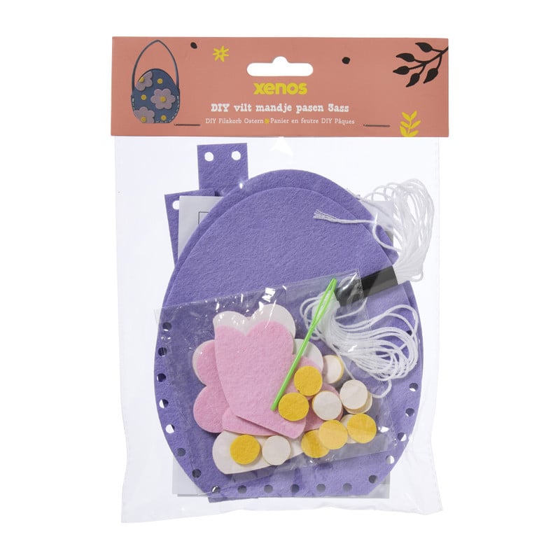DIY vilt mandje Pasen - diverse varianten