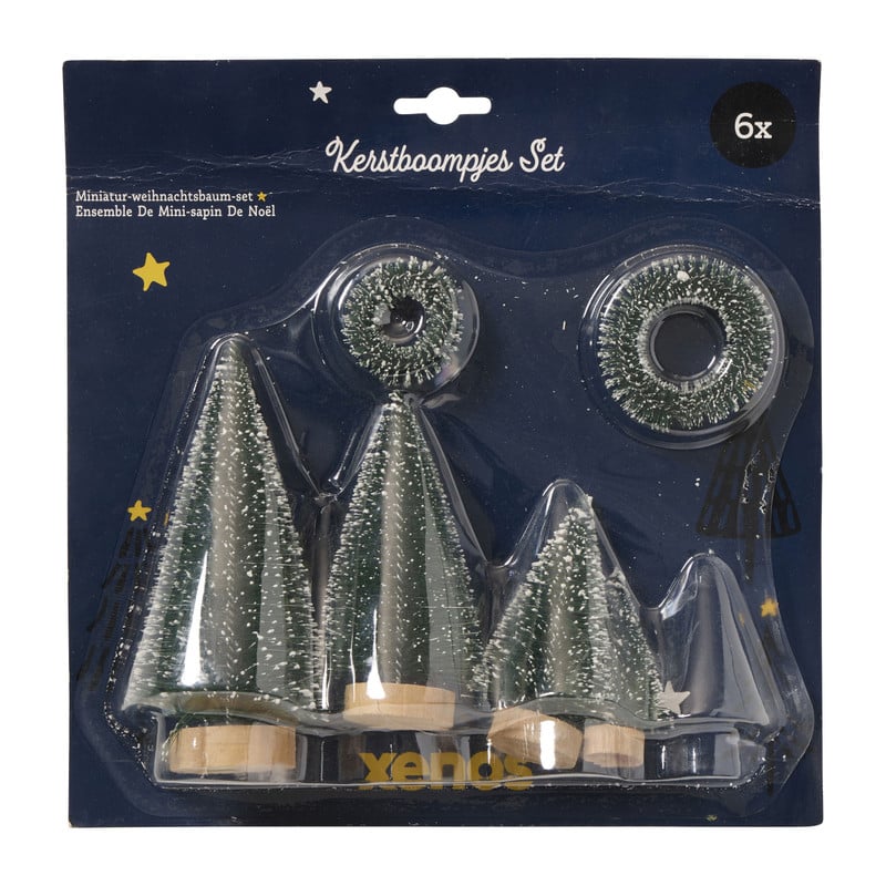 DIY kerstboompjes maken - set van 8 