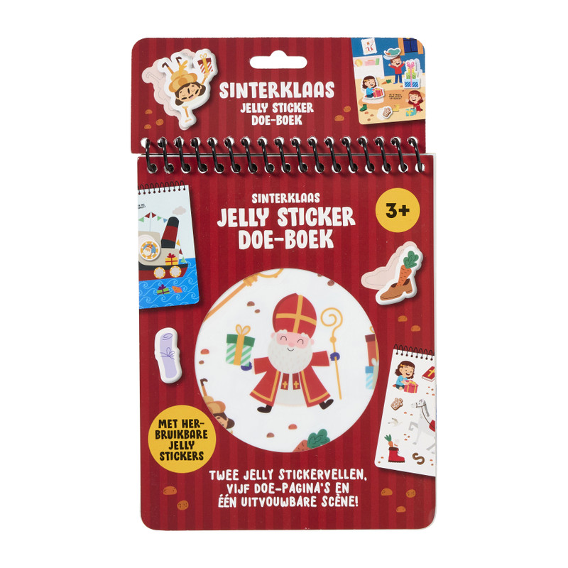 Jelly doe-stickerboek - sinterklaas - 5 pagina's 