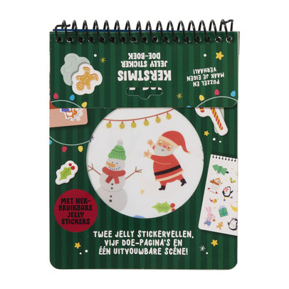 Jelly doe-stickerboek - kerst - 5 pagina's