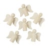 Houten engeltjes - set van 6 - naturel