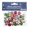 Belletjes gekleurd kerst - set van 30