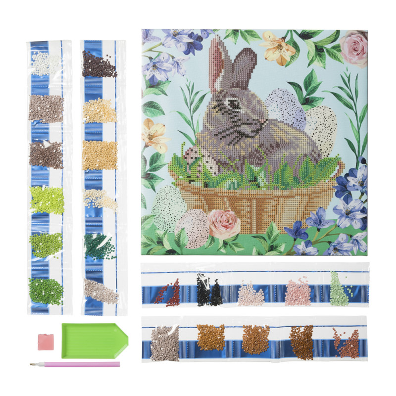 Diamond painting - pasen - 30x30 cm