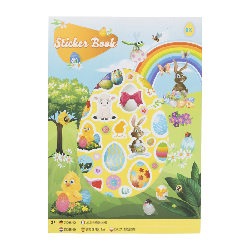 Stickerboek pasen - A4 - 8 bladzijdes
