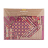 Papierset handmade India - paars/roze - 32-delig