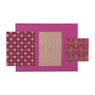 Papierset handmade India - paars/roze - 32-delig