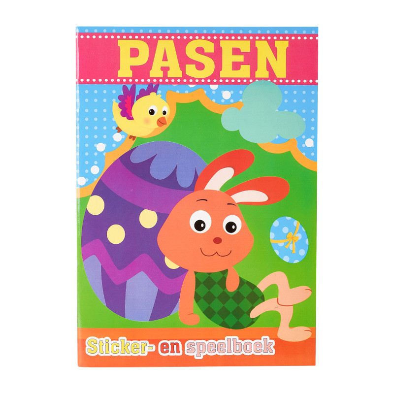 Paas sticker-en speelboek - 21x29 cm