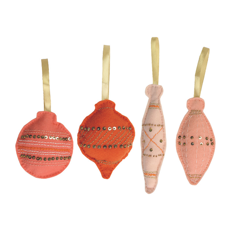 DIY pakket - vilten kerstballen