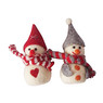 DIY kerst sneeuwpoppetjes - 2 stuks