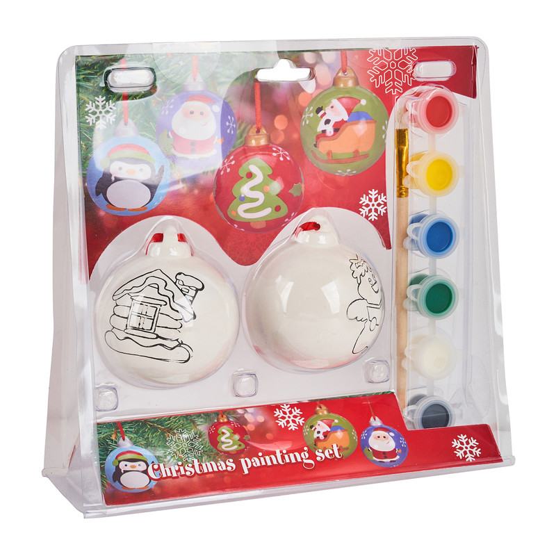 Kerstbal verfset - diverse varianten