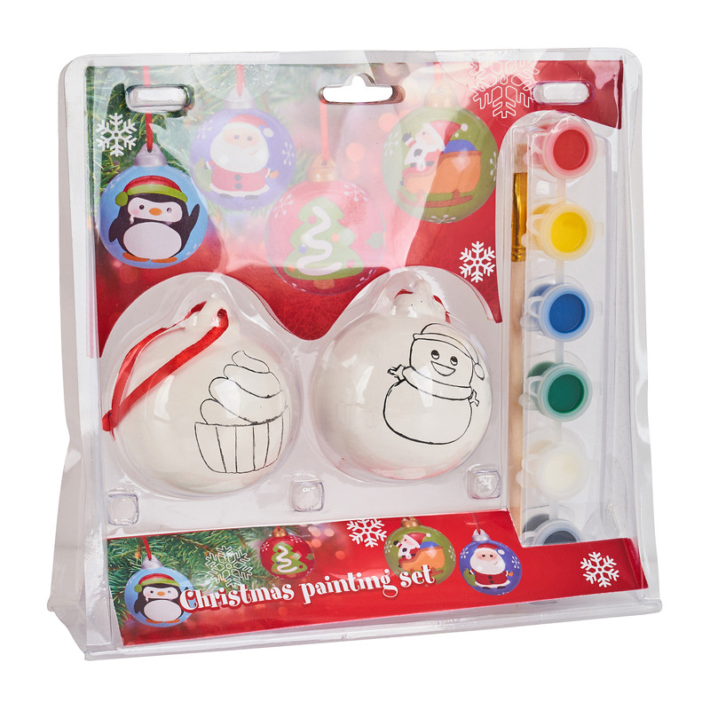 Kerstbal verfset - diverse varianten