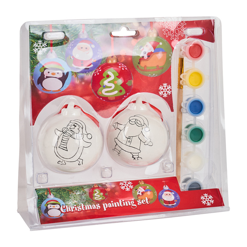 Kerstbal verfset - diverse varianten