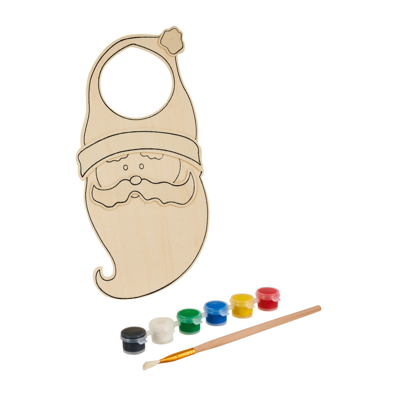 Kerstdeco verfset - diverse varianten - 14x29 cm 