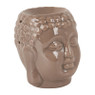 Oliebrander boeddha - taupe - ø9x11 cm