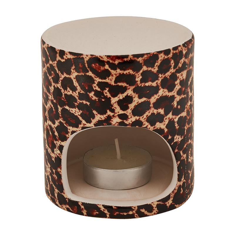 Oliebrander luipaard print - ø8.5x9.5 cm