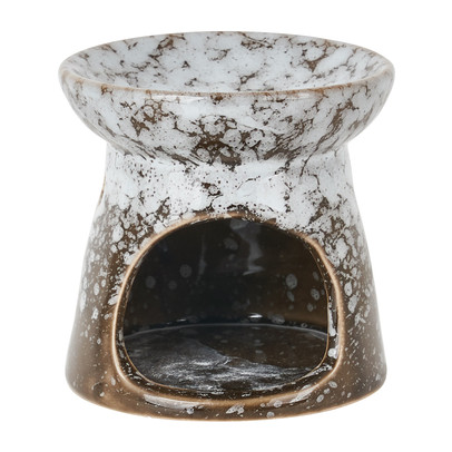 Oliebrander - zwart keramiek - 7x7x7 cm